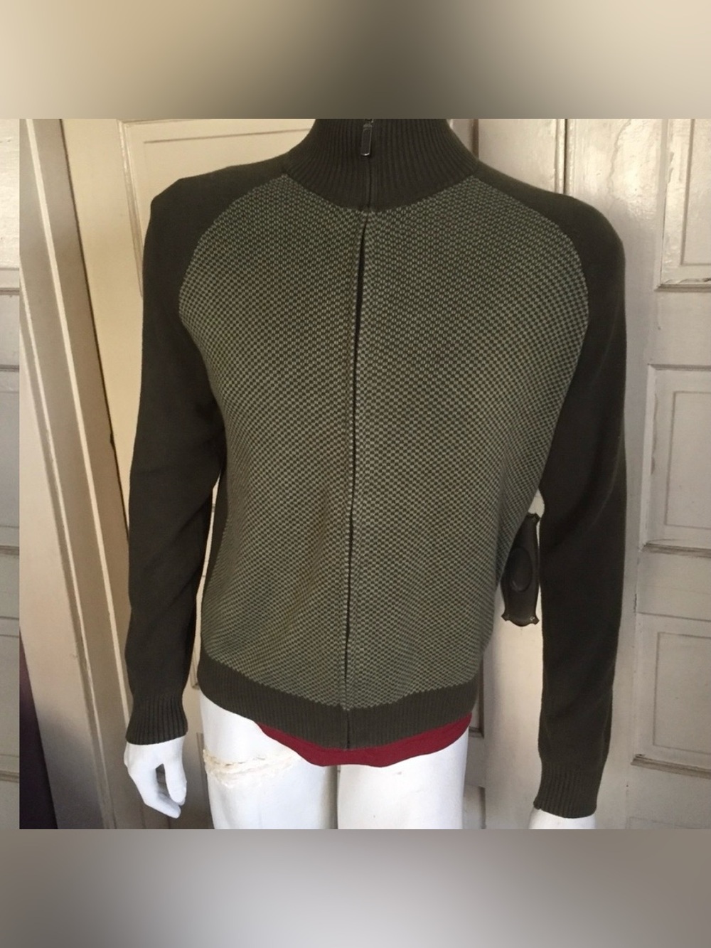 Mossimo Supply Co. two tone green sweater